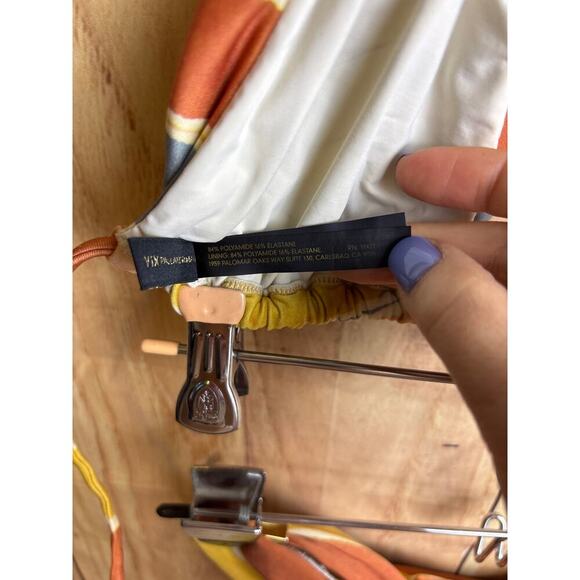 Vix Paula Hermanny Striped String Bikini Women's Size S - Picture 6 of 7